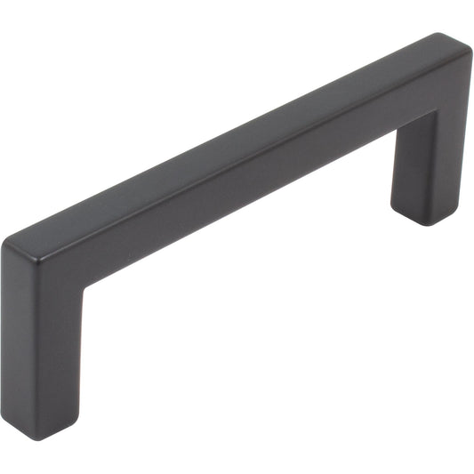 Stone Harbor Hardware Contemporary Square Cabinet Pull, 96 Millimeters, Zinc Base Material, Matte Black