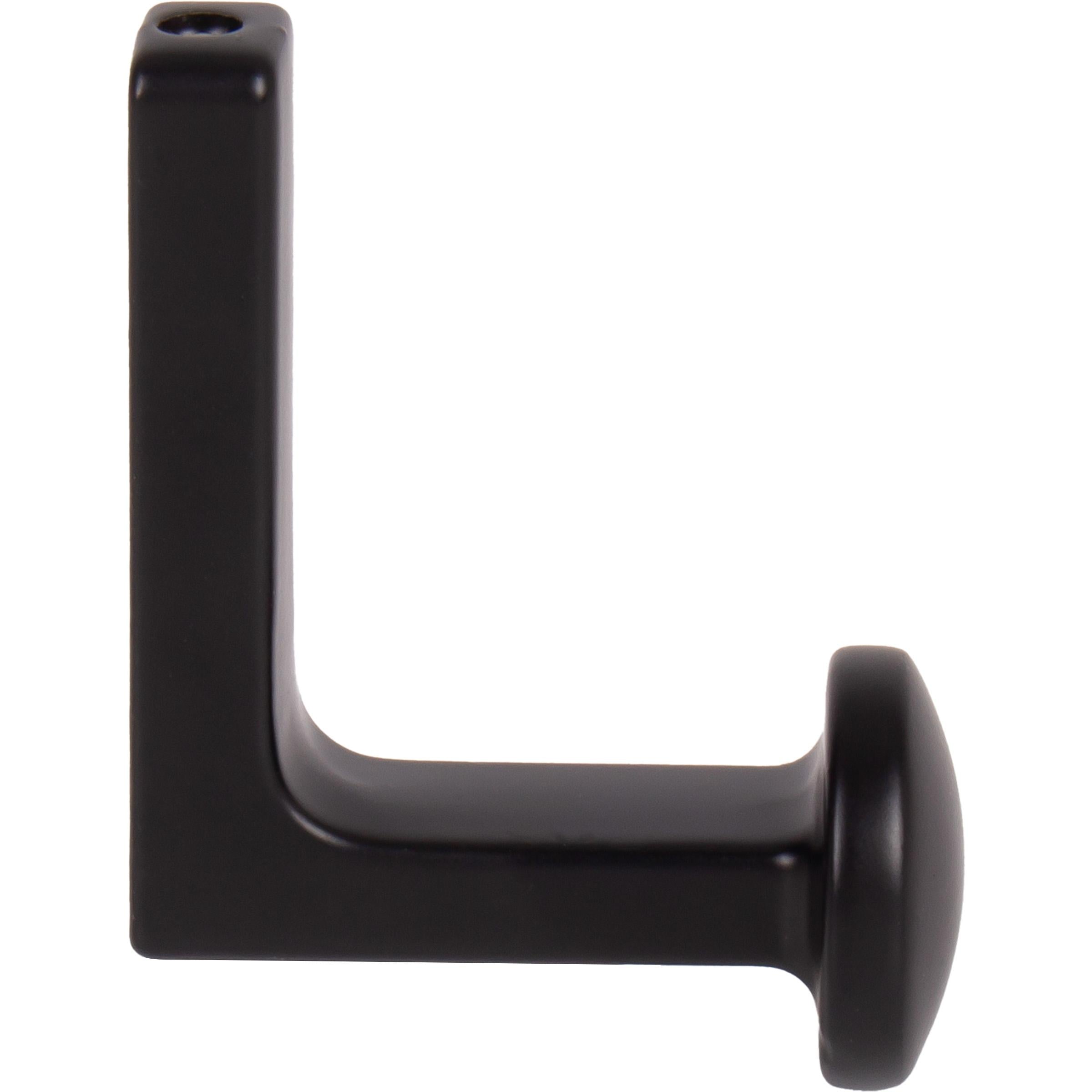 Stone Harbor Hardware Modern Round Robe Hook, Matte Black