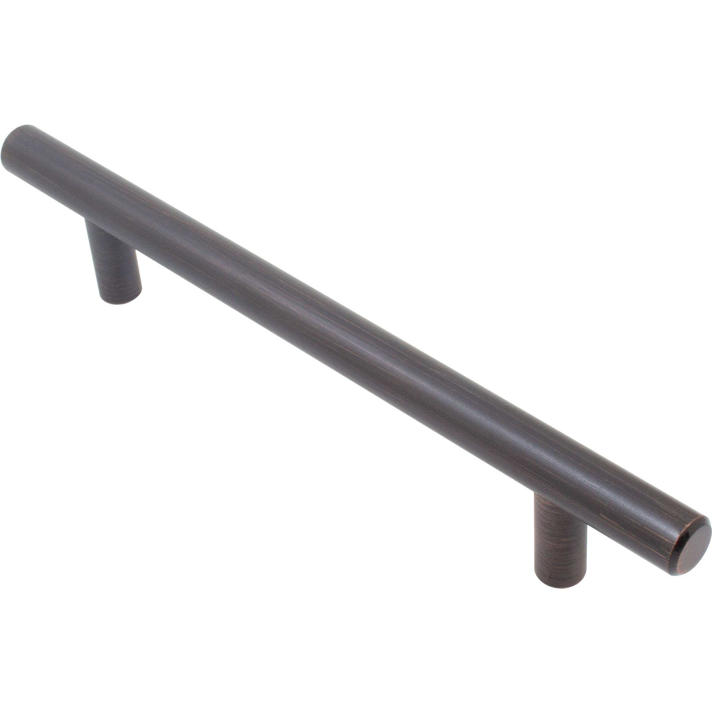 Stone Harbor Hardware Bar Cabinet Pull, 128 Millimeters, 188mm Overall Length, Vintage Bronze