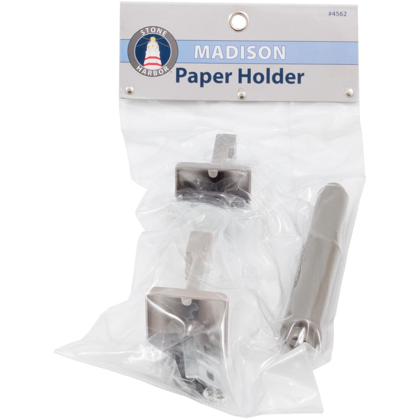 Stone Harbor Hardware Madison Paper Holder, Satin Nickel