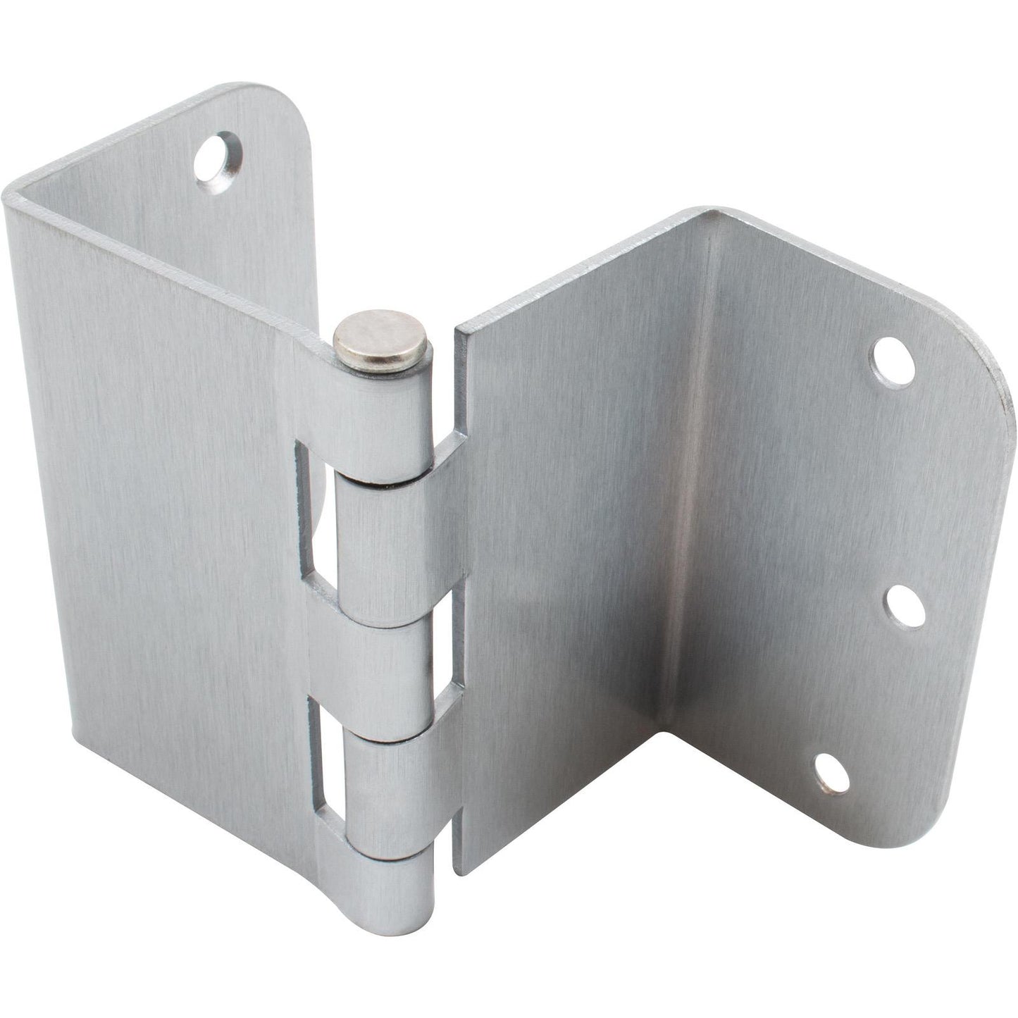 Stone Harbor Hardware Swing Clear Offset Hinge, 3-1/2 Inches, 5/8" Radius Corner, Fits Doors 1-3/8" to 1-3/4" Thick, 2-Pack, Satin Chrome