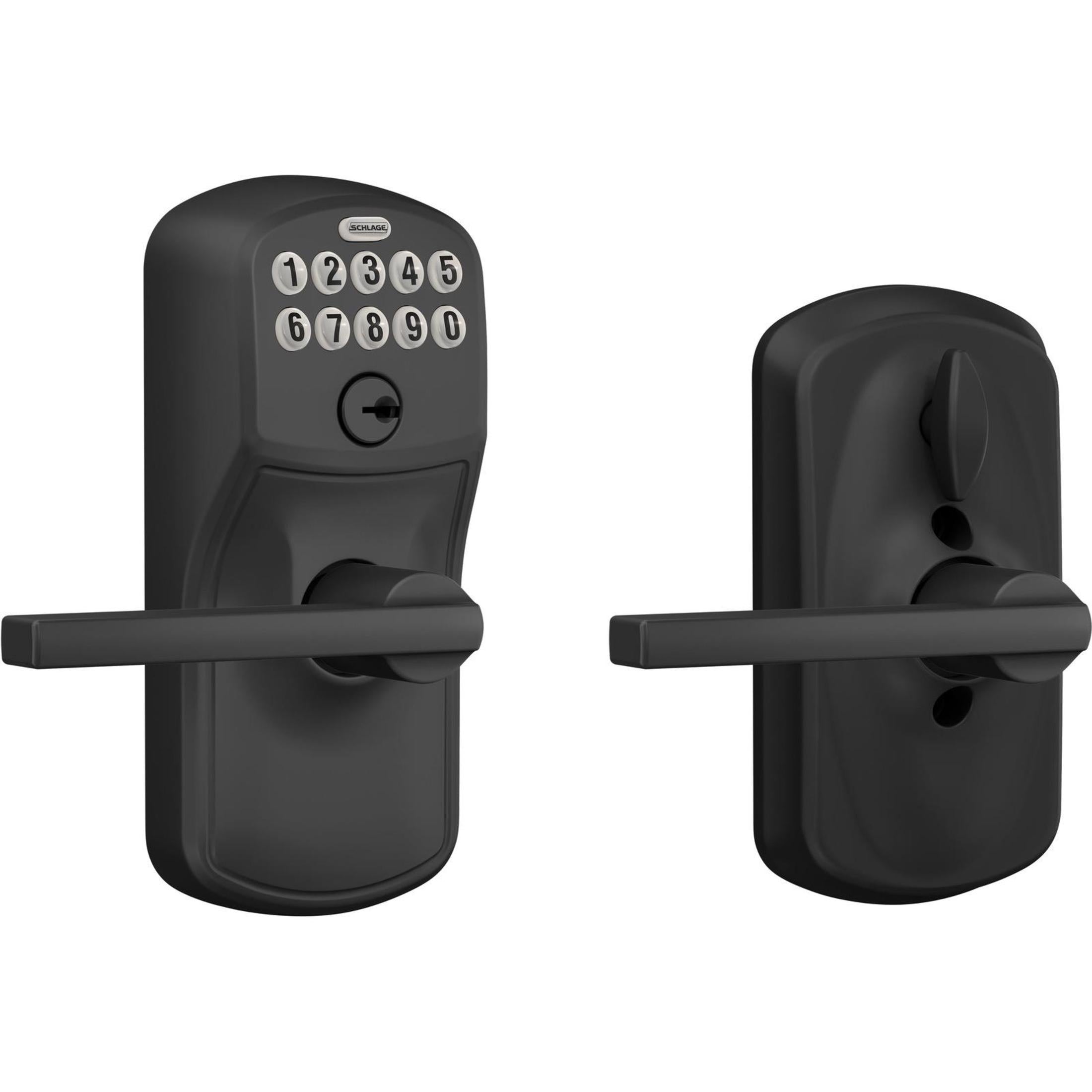 FE595PLY622LAT 16-086 10-027 Latitude / Plymouth Keypad Lever - Matte Black