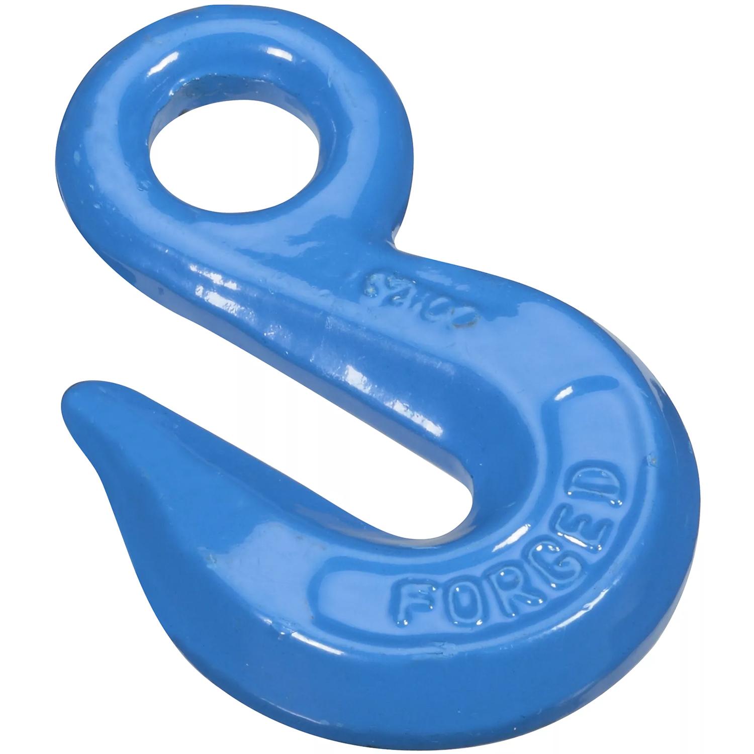 3244BC 3/8" Eye Grab Hook Grade 43 - Blue