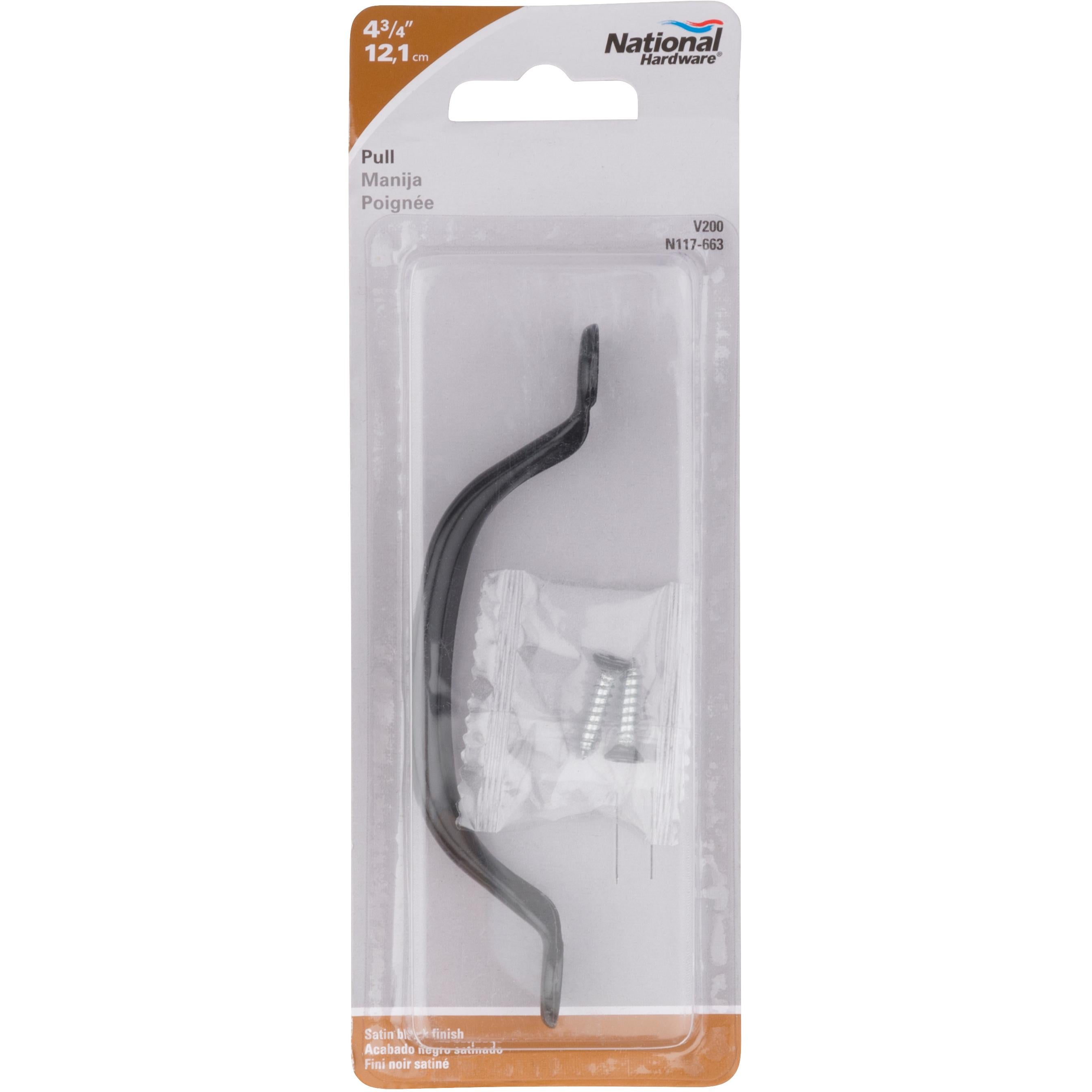 National Hardware - V200 4-3/4" Pull - Black