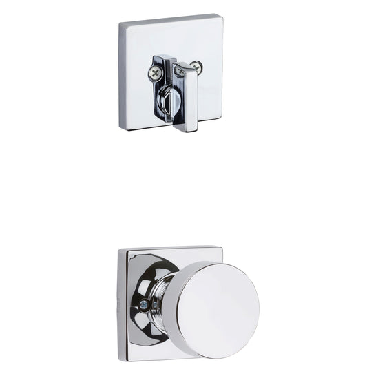 Pismo Knob with Square Trim - 971 Series Handleset Trim - Interior Only