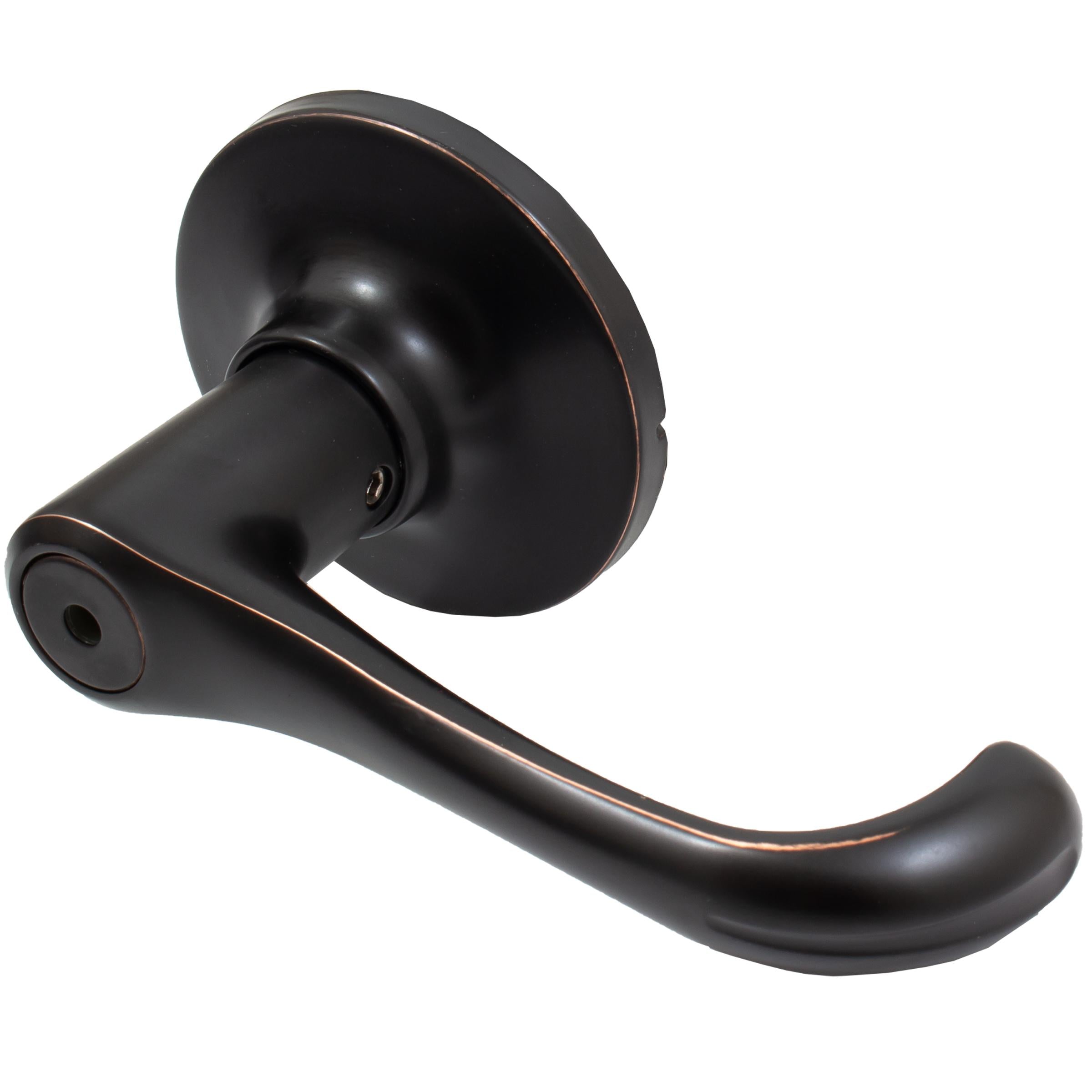 Stone Harbor Hardware Memphis Door Lever, Privacy (Bed/Bath) Latch, Vintage Bronze