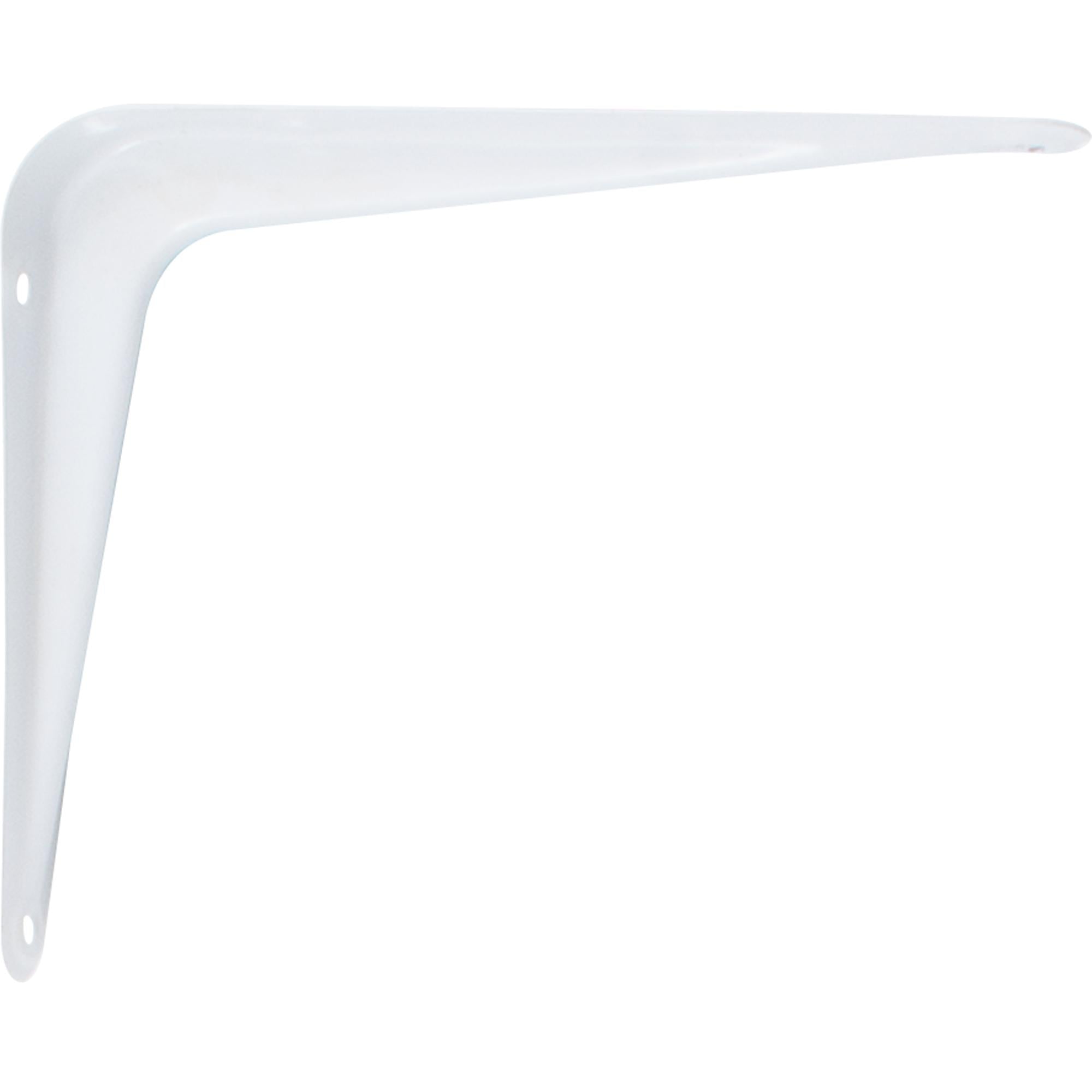 Stone Harbor Hardware Shelf Bracket, 4" x 5", No Screws Included, White