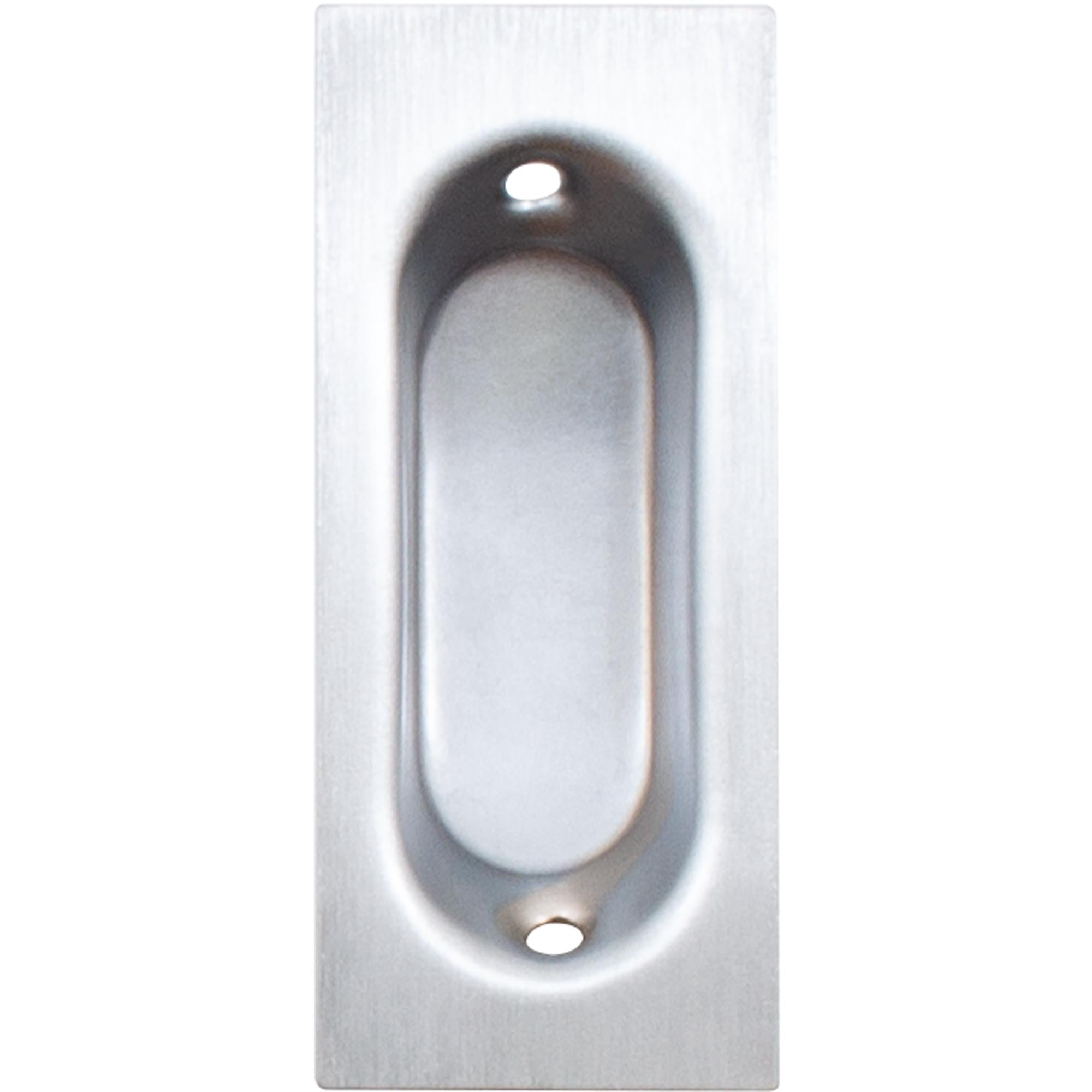 Rectangular Flush Door Pull, 3-1/8" x 1-11/32" x 17/32"