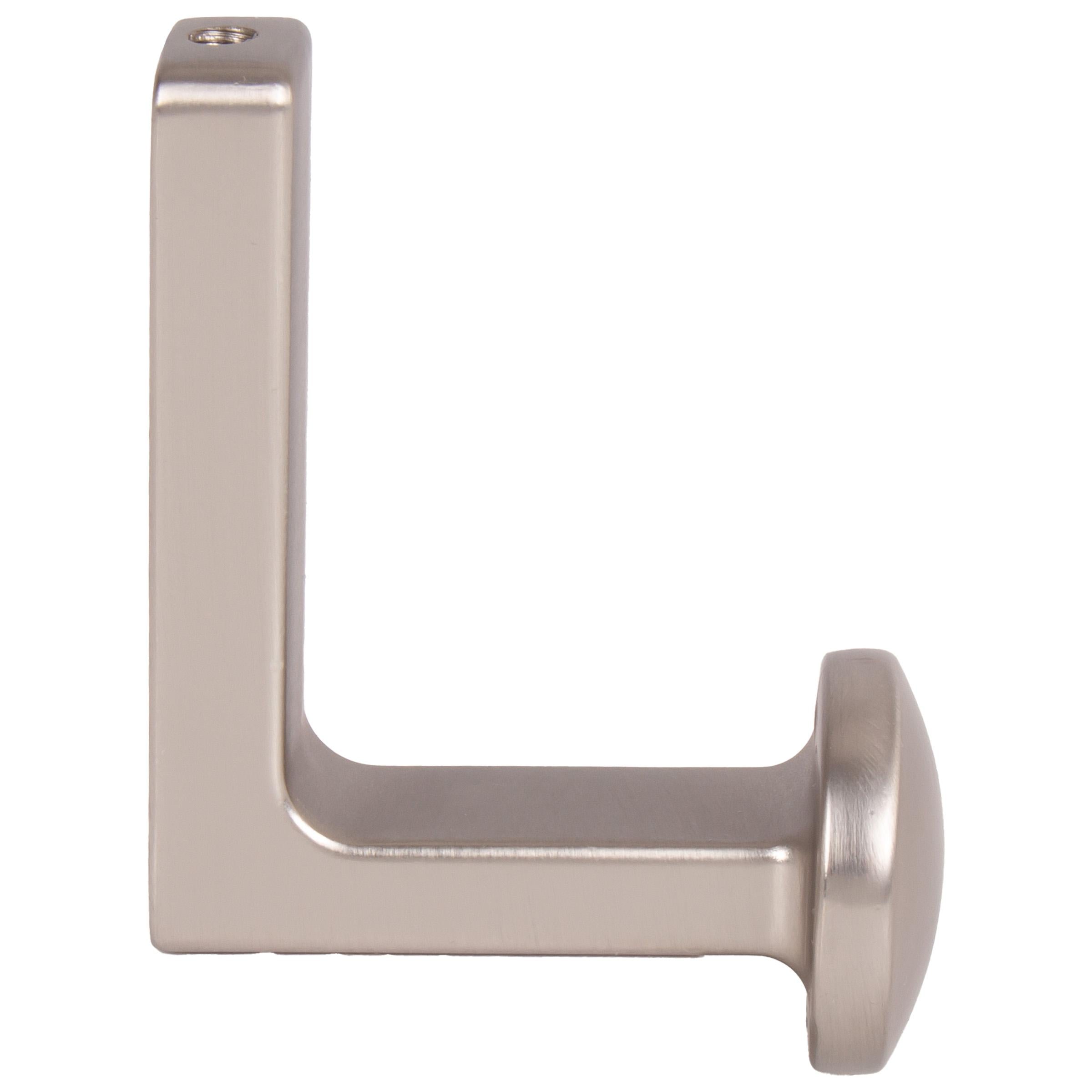 Stone Harbor Hardware Modern Round Robe Hook, Satin Nickel