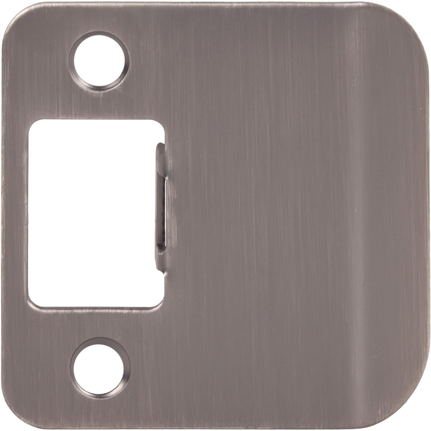 Stone Harbor Hardware Round Corner Extended Lip Strike, 2-1/4" x 1-3/4", (2-1/4" Overall Length), Antique Nickel