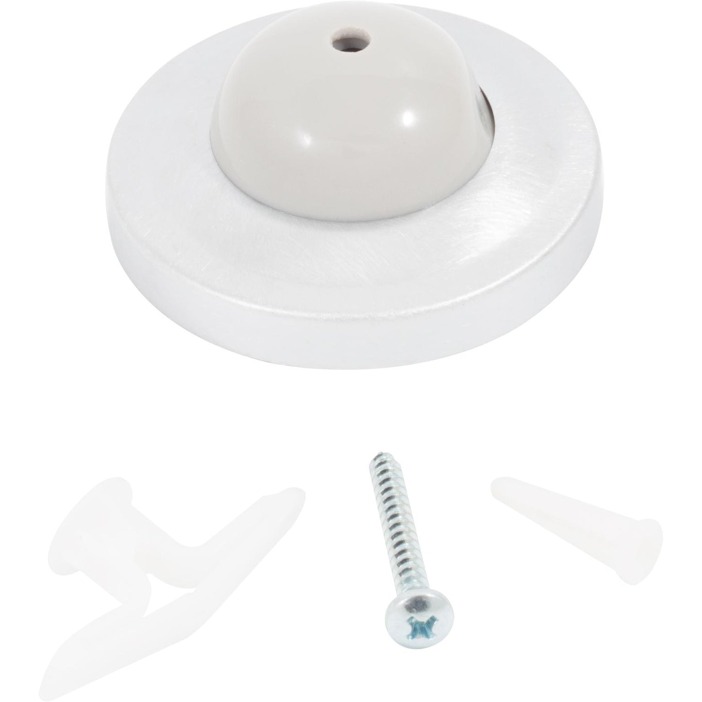 Stone Harbor Hardware Convex Wall Door Stop, 2-1/4 Inches, Satin Chrome