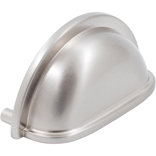 Stone Harbor Hardware Estate Cup Cabinet Pull, 3 Inches, Satin Nickel