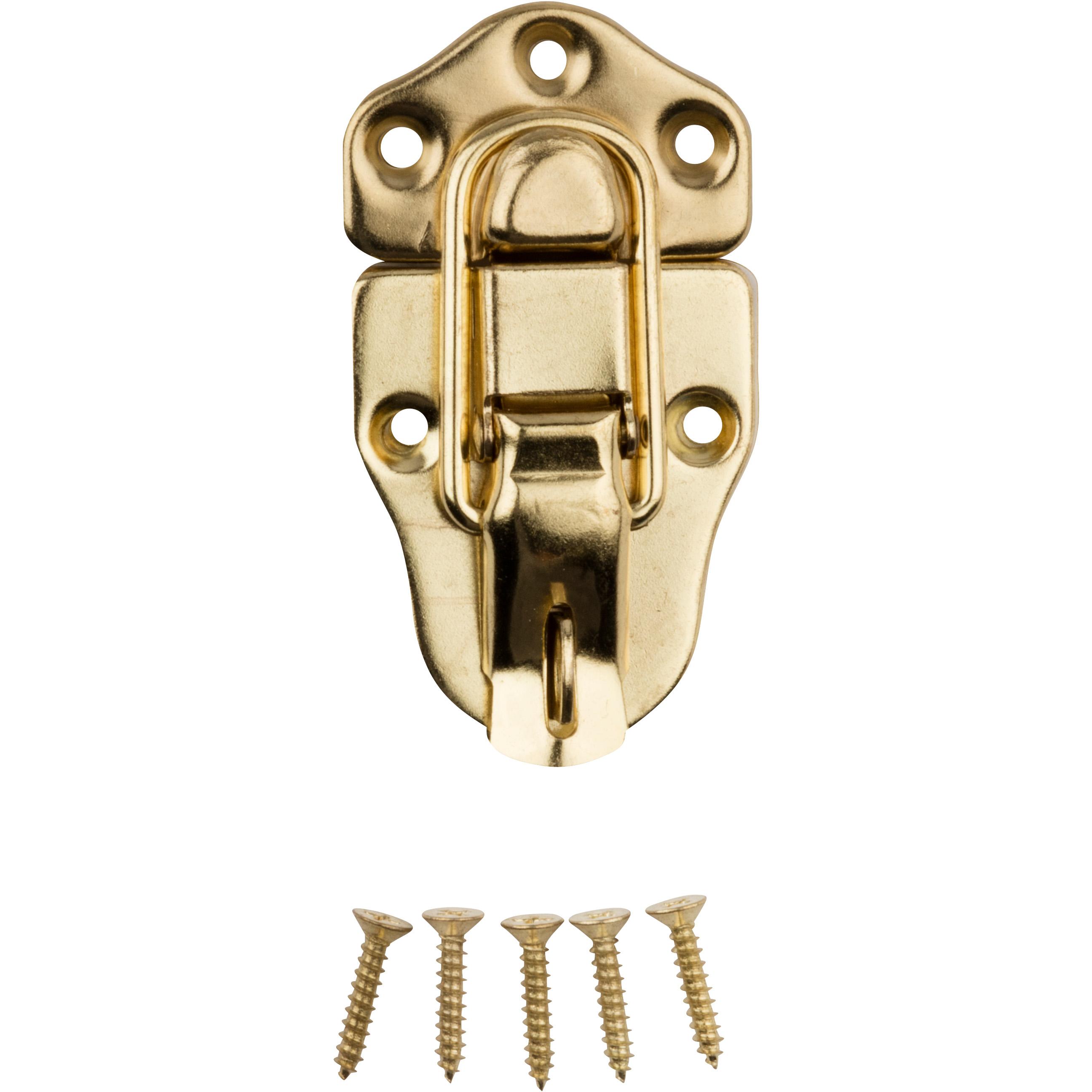 National Hardware - V1849 Lockable Draw Catch - Polished Brass
