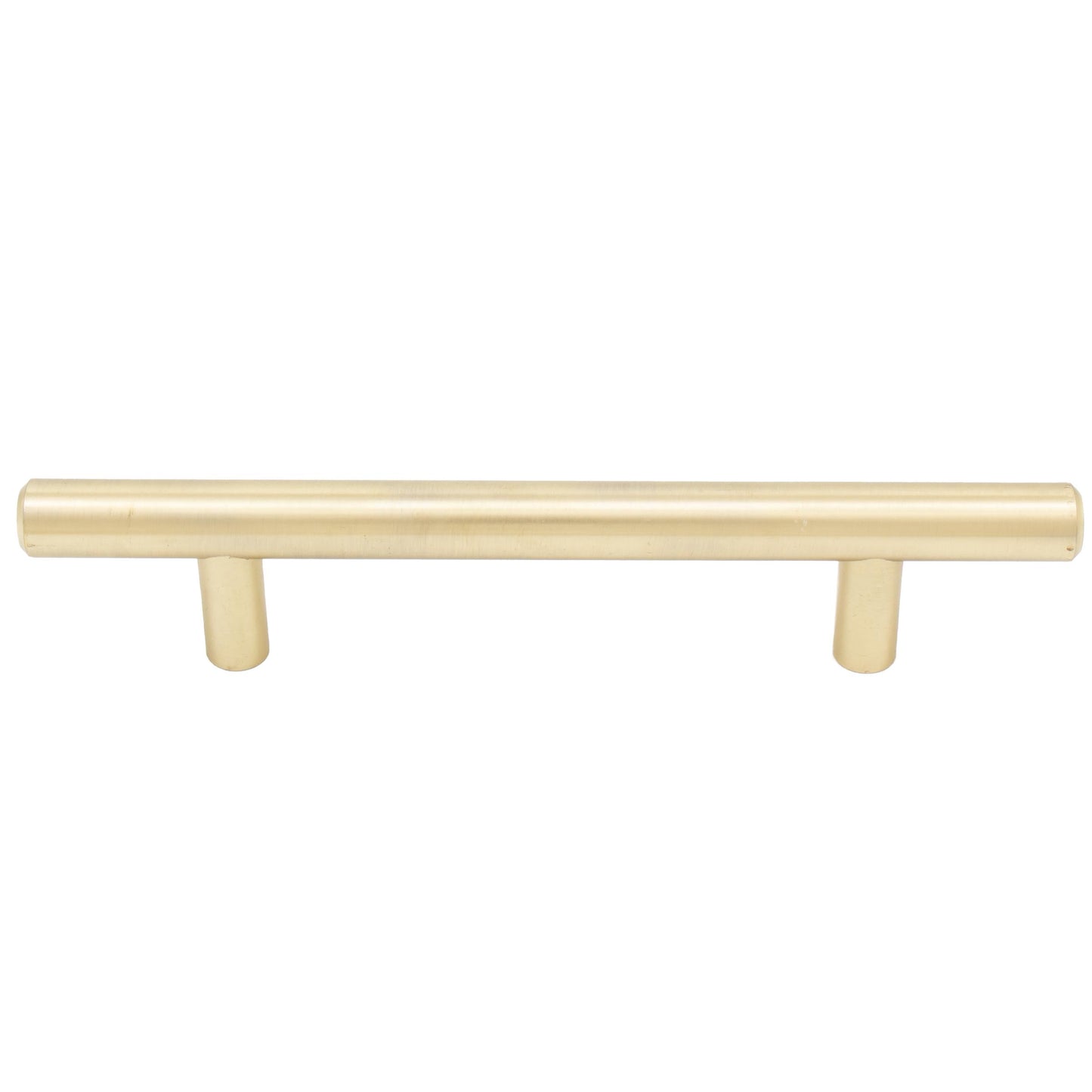 Stone Harbor Hardware Bar Cabinet Pull, 96 Millimeters, 156mm Overall Length, Satin Brass