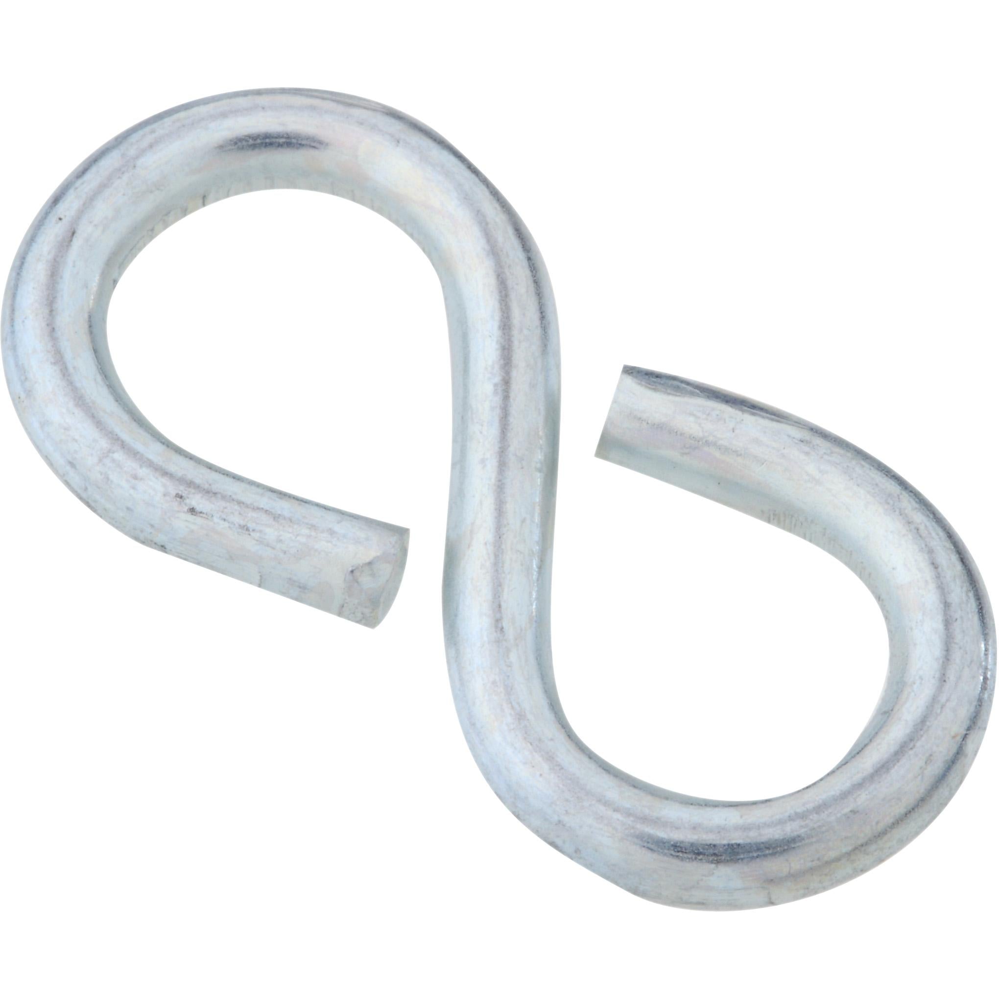V2072 #811, 1-1/4" Closed S Hooks - Zinc Plated