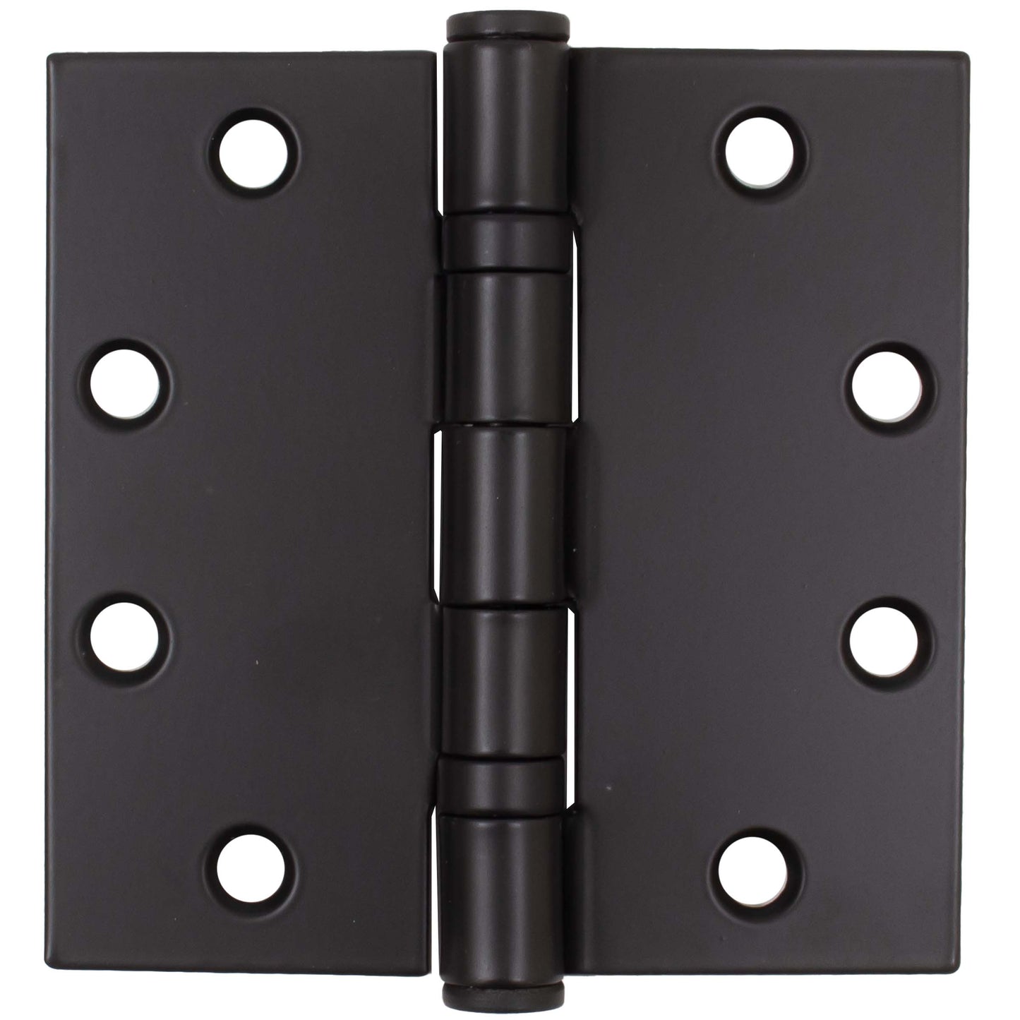 Stone Harbor Hardware Commercial Grade Ball Bearing Hinge, 4-1/2 Inches, Square Corner, .134 Gauge, Matte Black