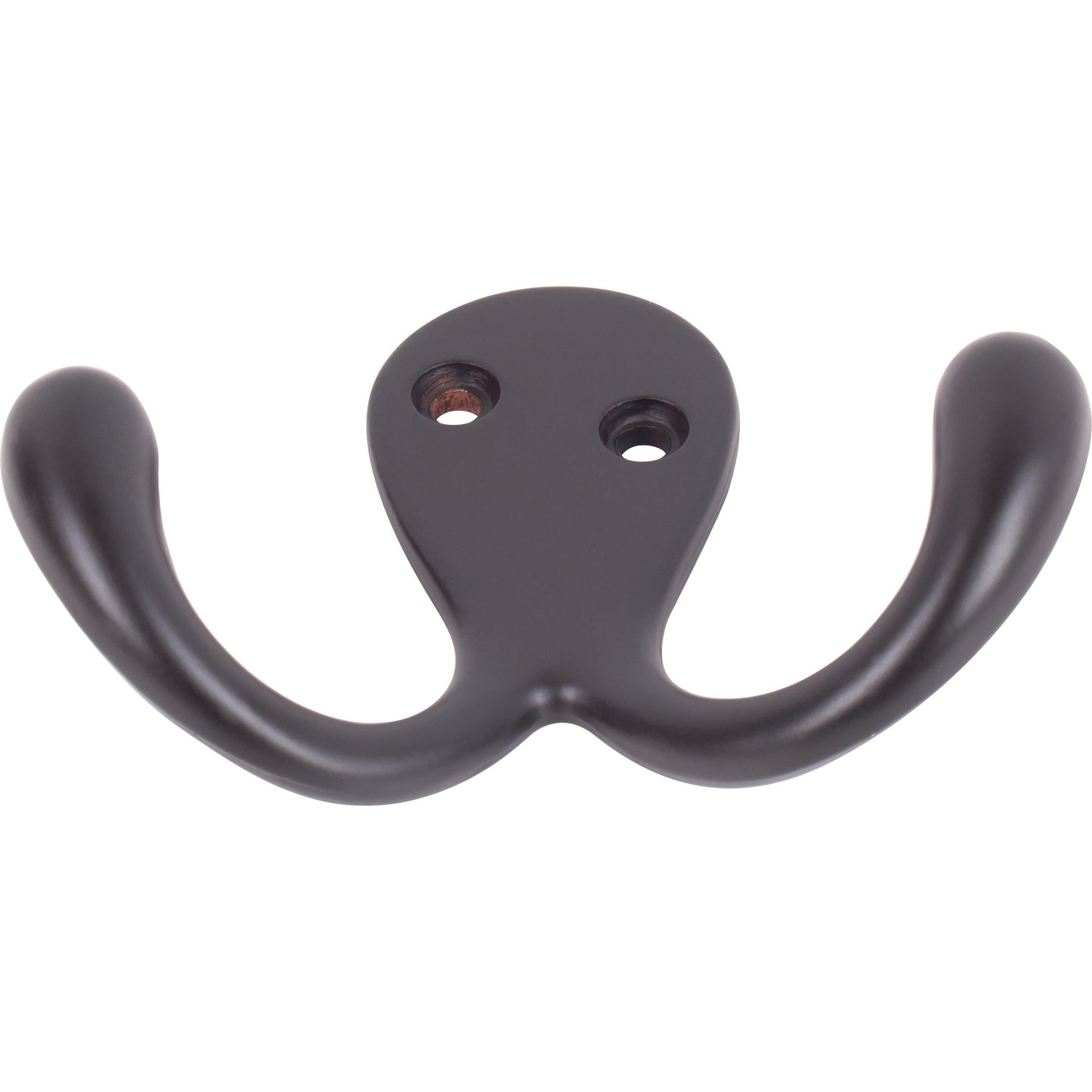 Double Robe Hook, 2-1/8" High, 1" Projection