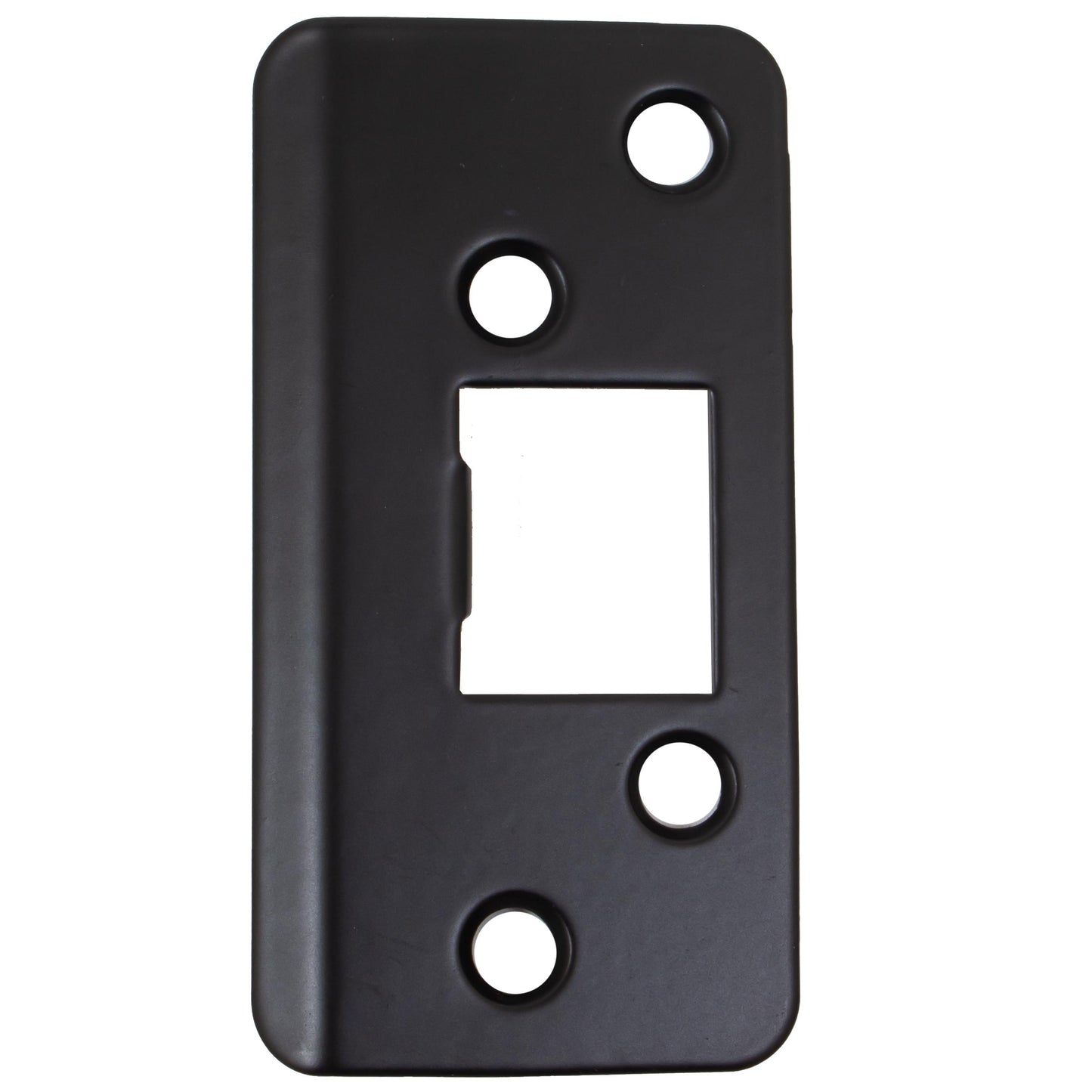 Stone Harbor Hardware Jamb Saver Strike Plate, 1-7/8" x 3-5/8", 2-1/4" Center-to-Center, Matte Black