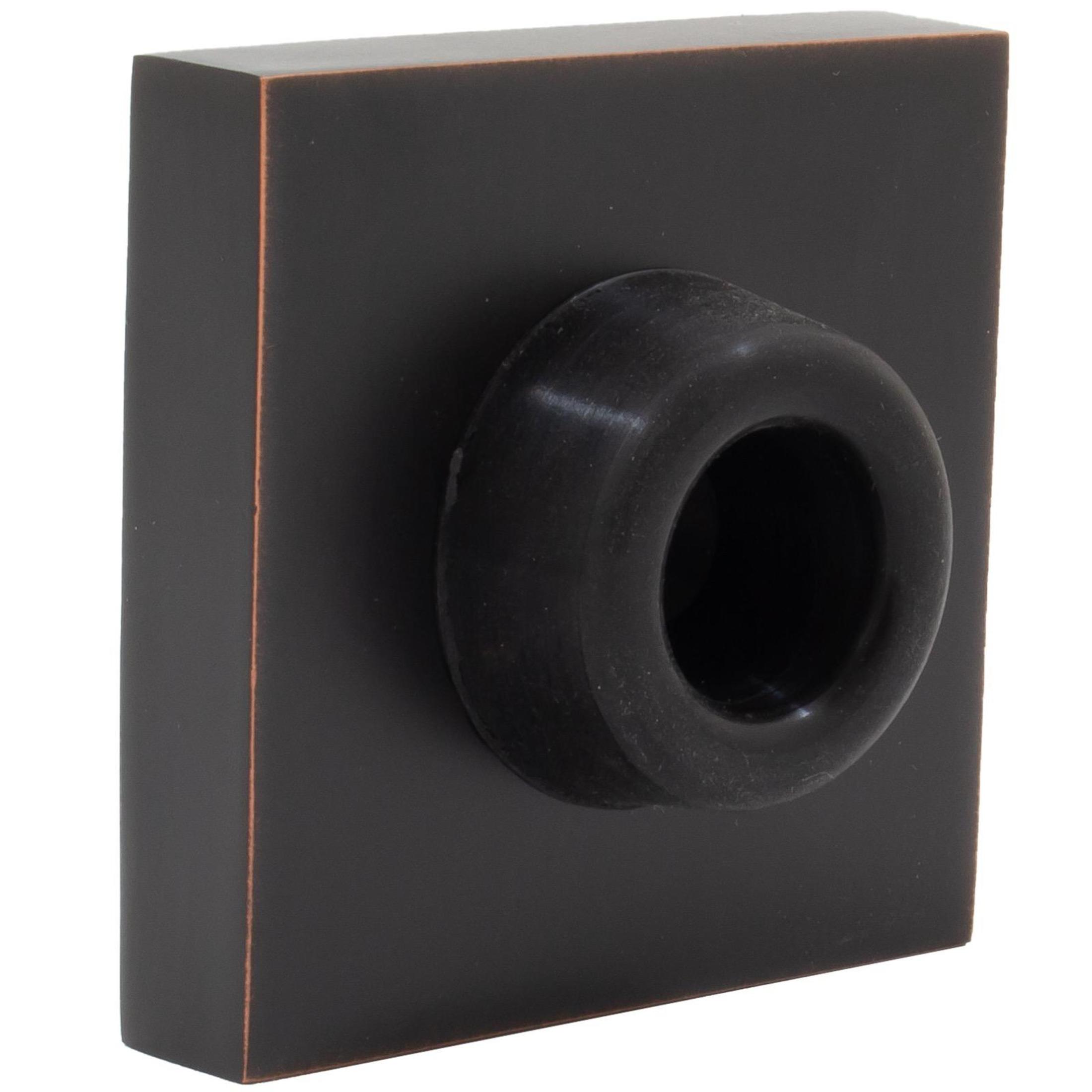 Contemporary Square Wall Door Stop, 2-1/4 Inches