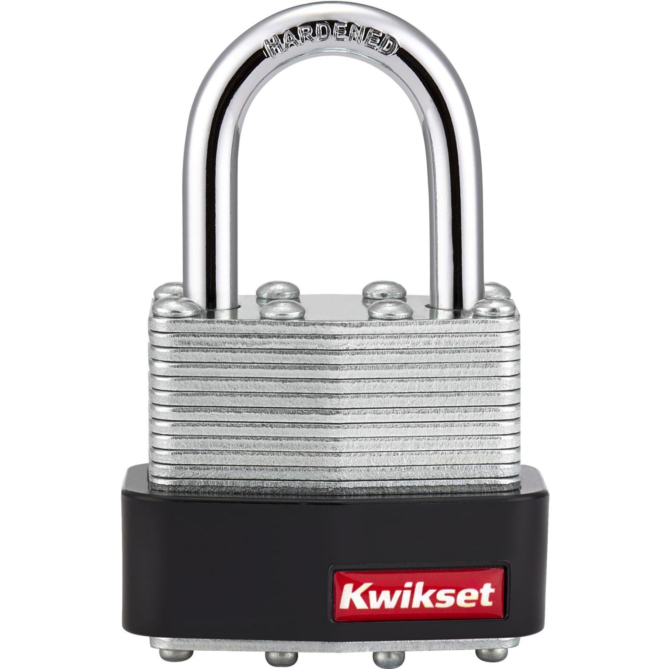 Kwikset 1-9/16" Laminated Padlock with 1" Shackle