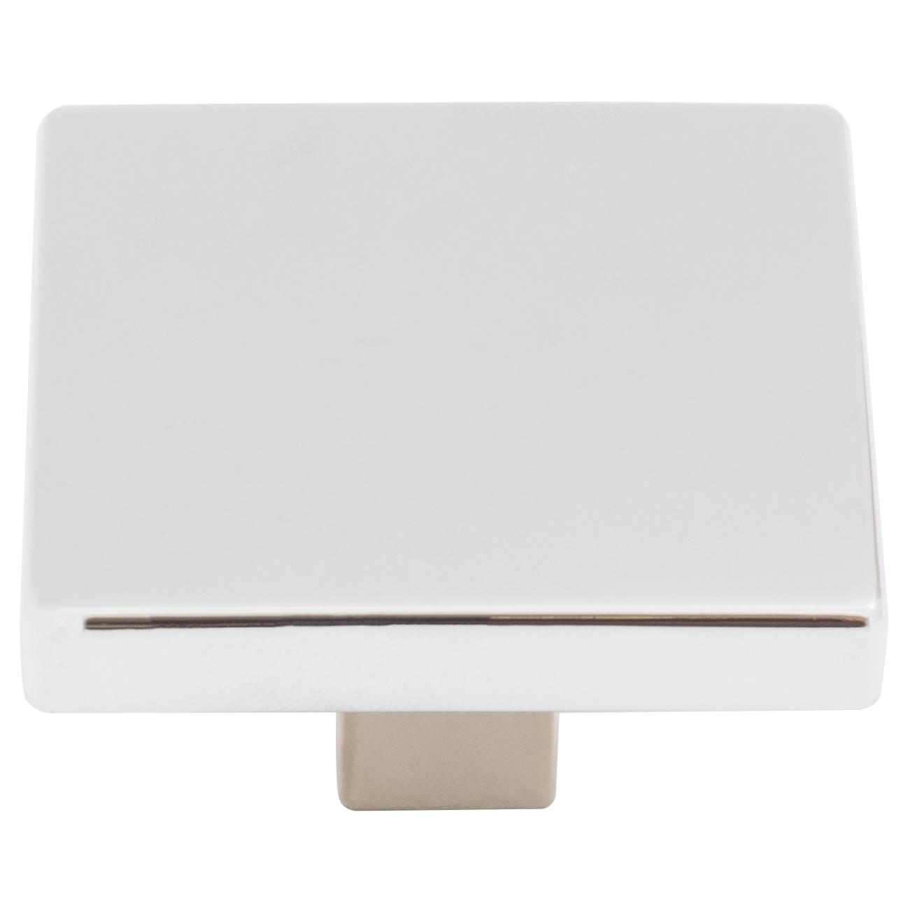 Stone Harbor Hardware Contemporary Square Cabinet Knob, 1-1/2 Inches, Zinc Base Material, Polished Chrome