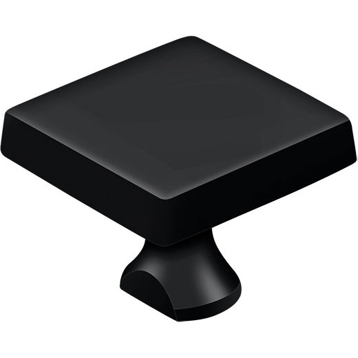 KBSU19 1-1/8" Square Knob for Surface Bolt - Matte Black