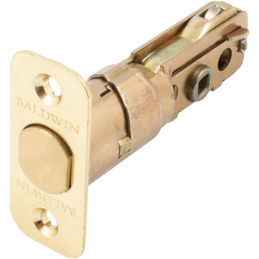 43030 3 Deadbolt Latch RCAL - Polished Brass (branded as Baldwin but fits Kwikset)