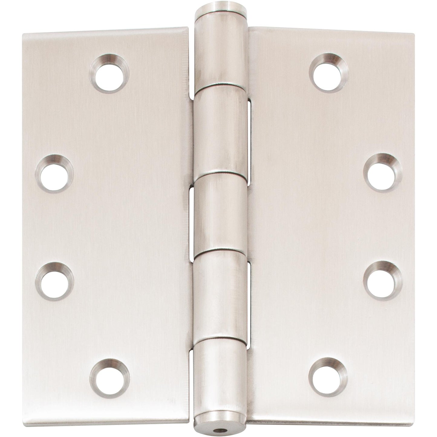 Stone Harbor Hardware Commercial Grade Plain Bearing Hinge, 4-1/2 Inches, Square Corner, .134 Gauge, Satin Stainless Steel