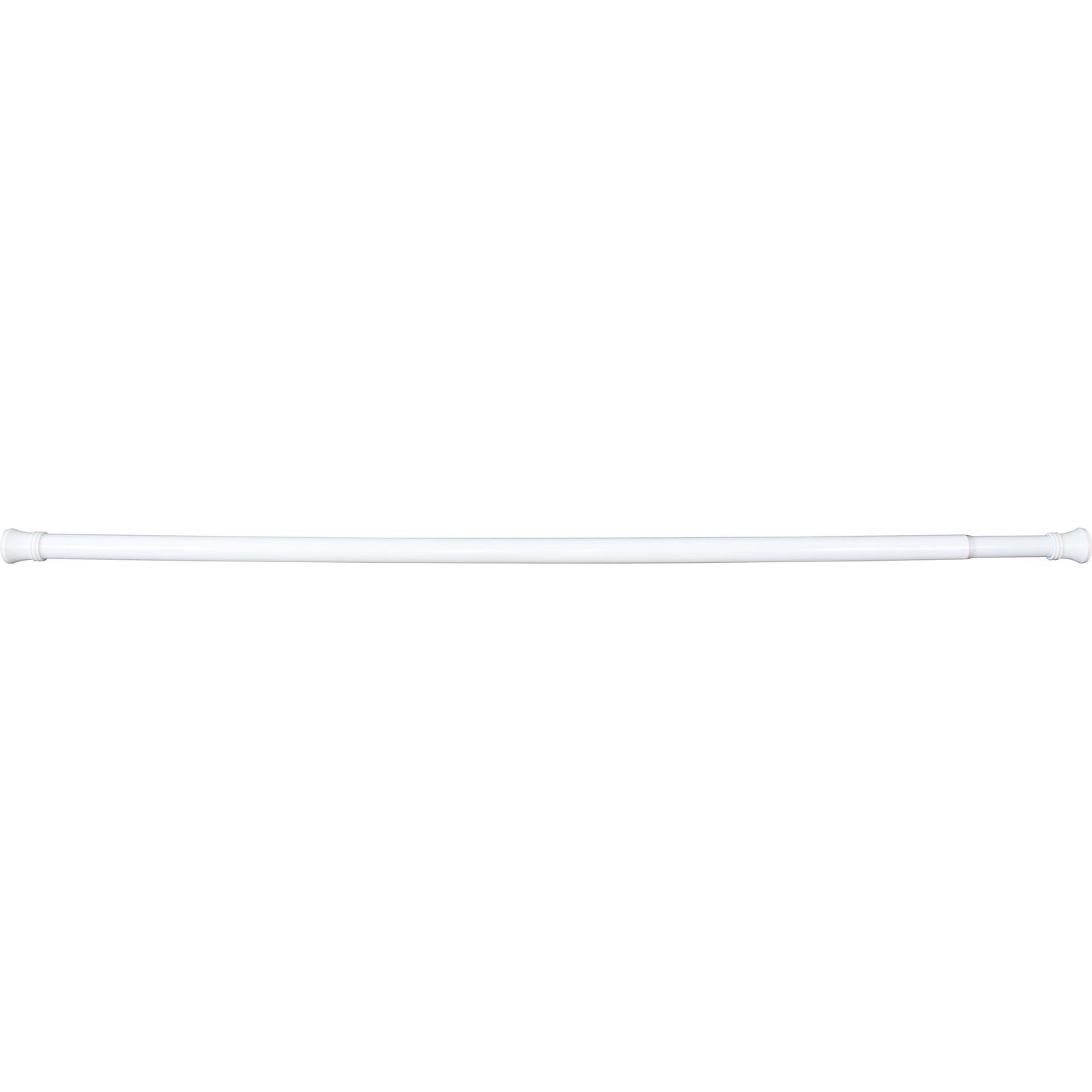 Stone Harbor Hardware Adjustable Shower Rod, 1-3/8" Diameter, Adjusts from 43" to 72", White