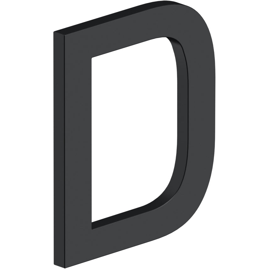 Deltana RNE-DU19 4" E Series Letter D with Risers - Matte Blac