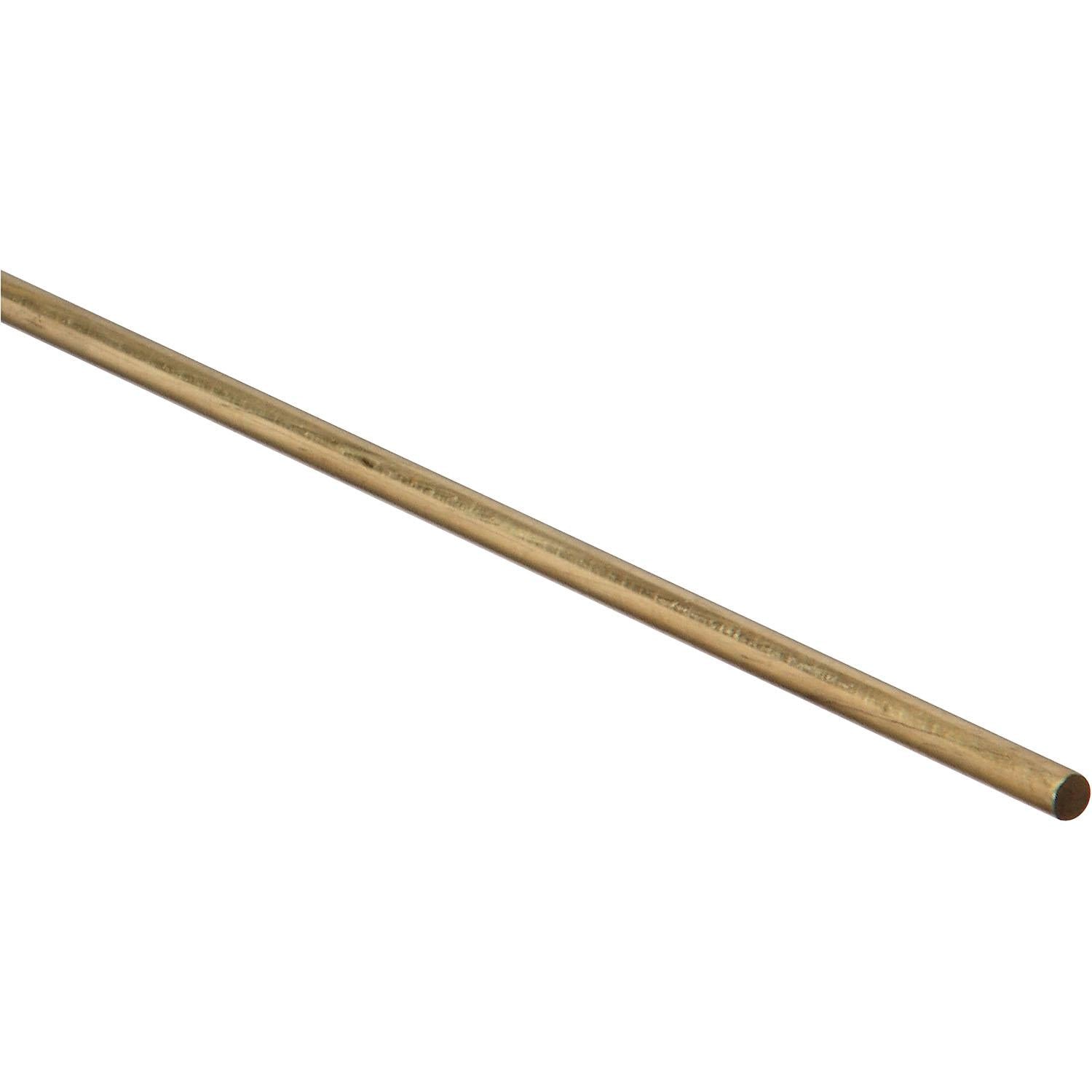 4052BC 1/8" x 36" Smooth Rod - Polished Brass