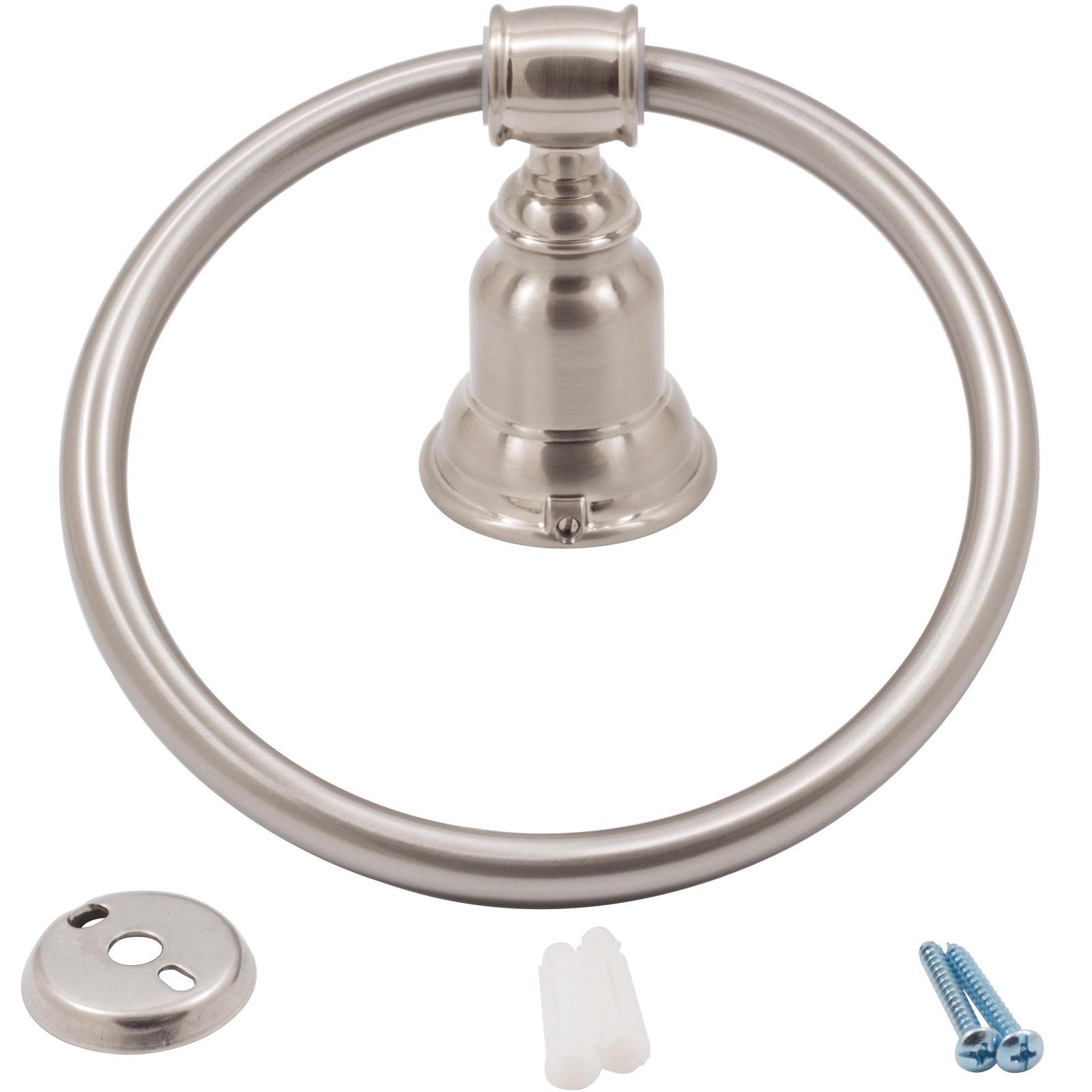 Stone Harbor Hardware Barrington Towel Ring, Satin Nickel