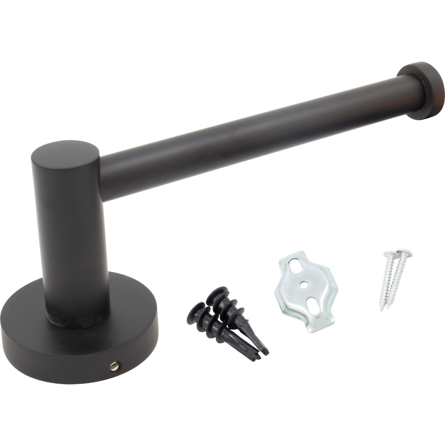 Stone Harbor Hardware Zurich Post Paper Holder, Matte Black