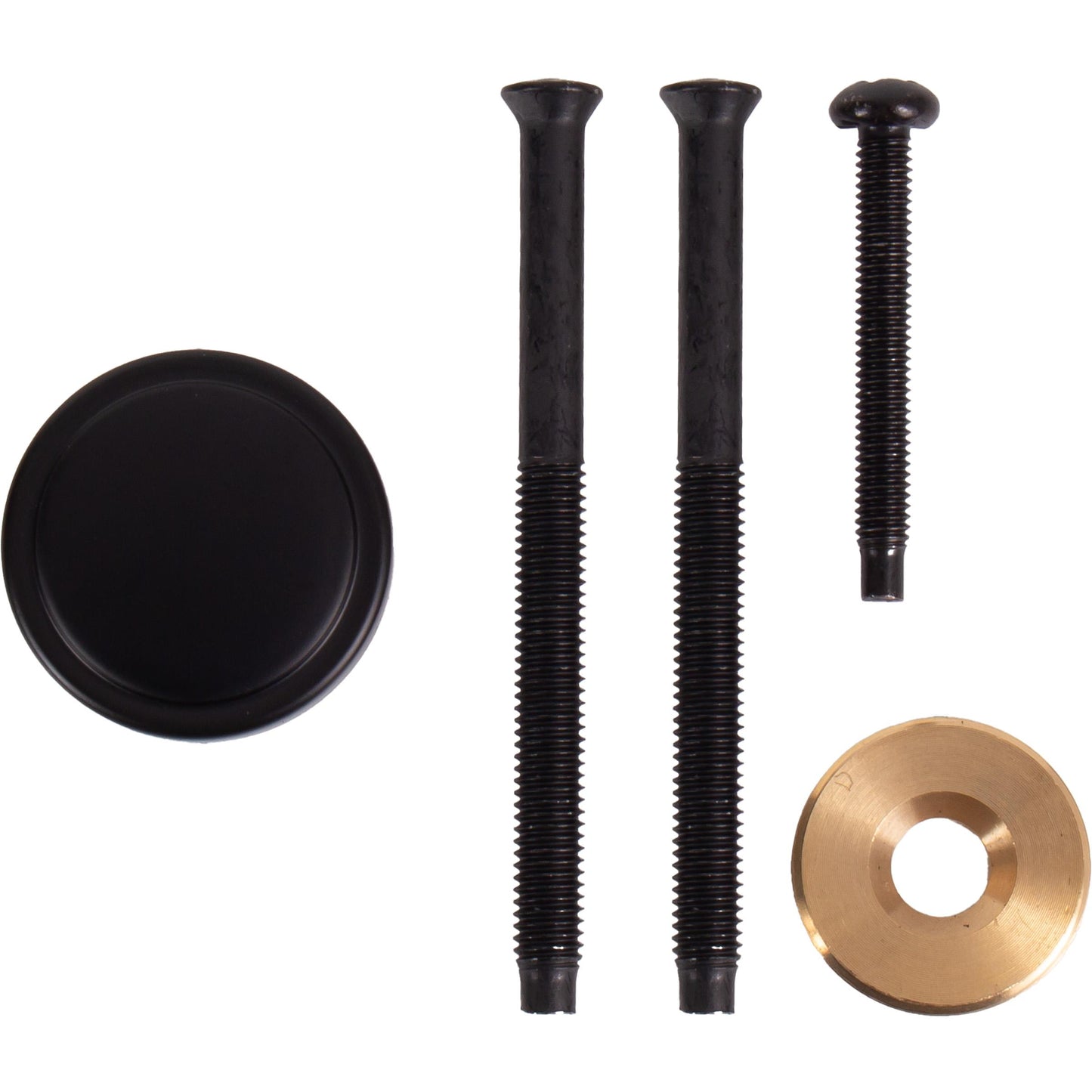 Stone Harbor Hardware Connecting Screws with Cap for Handleset, Matte Black