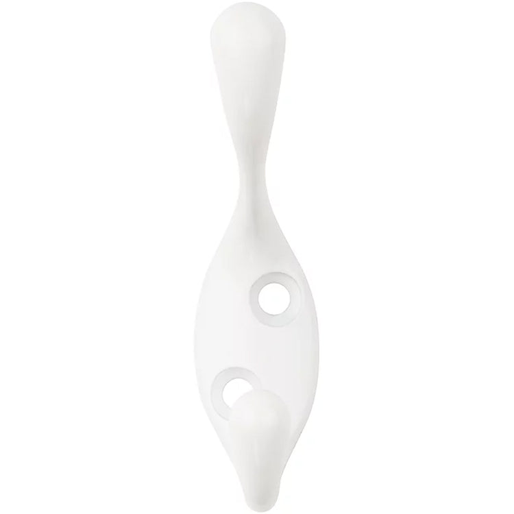 V166 Heavy Duty Coat / Hat Hook - White