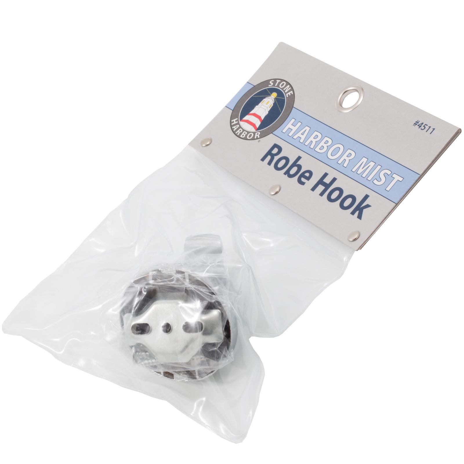 Stone Harbor Hardware Harbor Mist Robe Hook, Polished Chrome