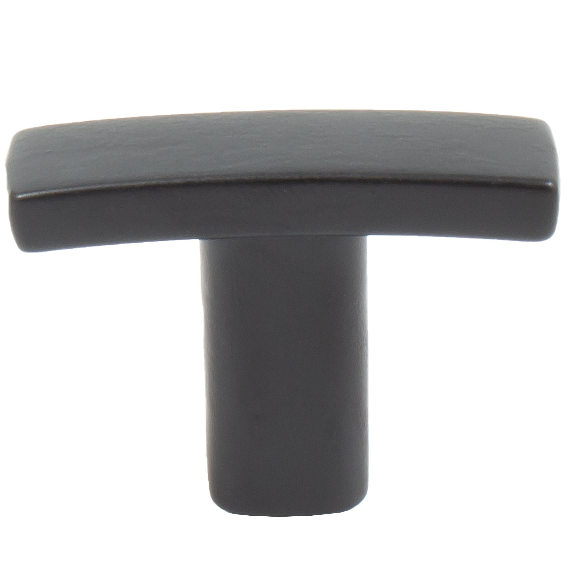 Stone Harbor Hardware Douglas Cabinet T-Knob, 38 Millimeters, Matte Black