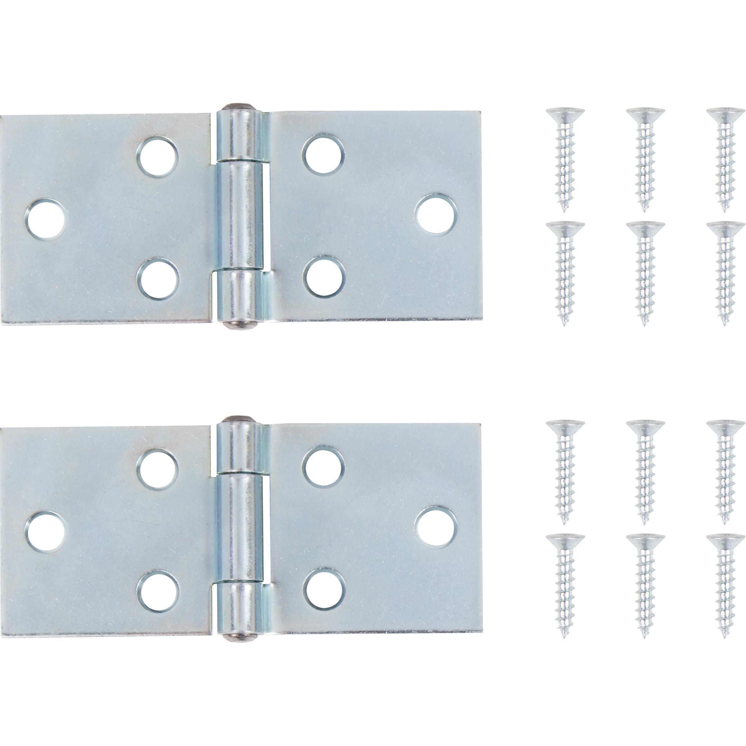 Stone Harbor Hardware Back Flap Hinge, 2 Inches, 2-Pack, Zinc Plated