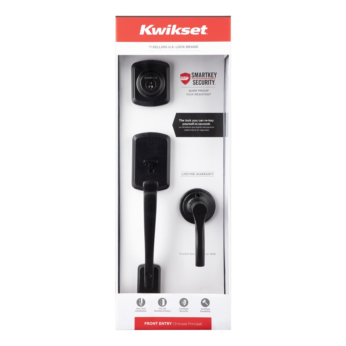 687HYH x HYL 514 SMT CP Henley Handleset with Henley Lever - Matte Black