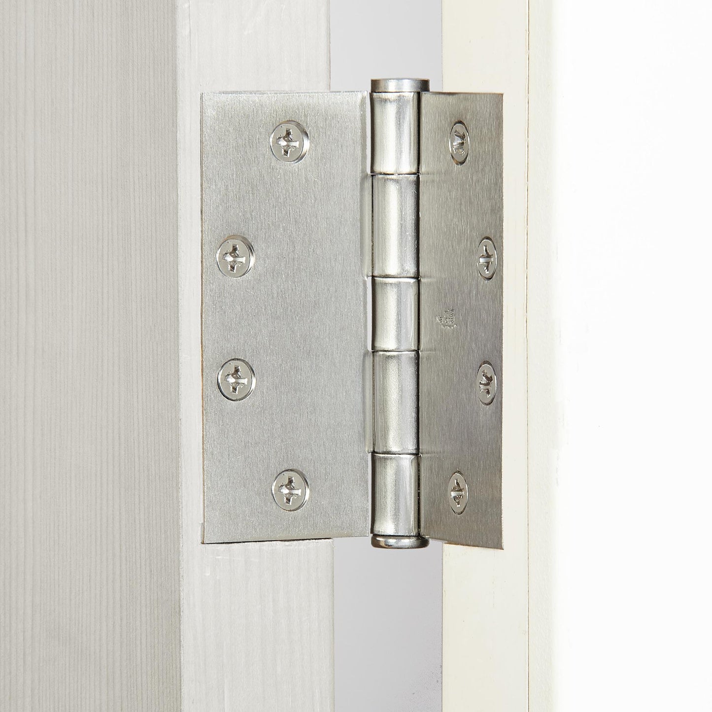 F179 4-1/2" SQR Full Mortise Standard Weight Hinge - Satin Chrome
