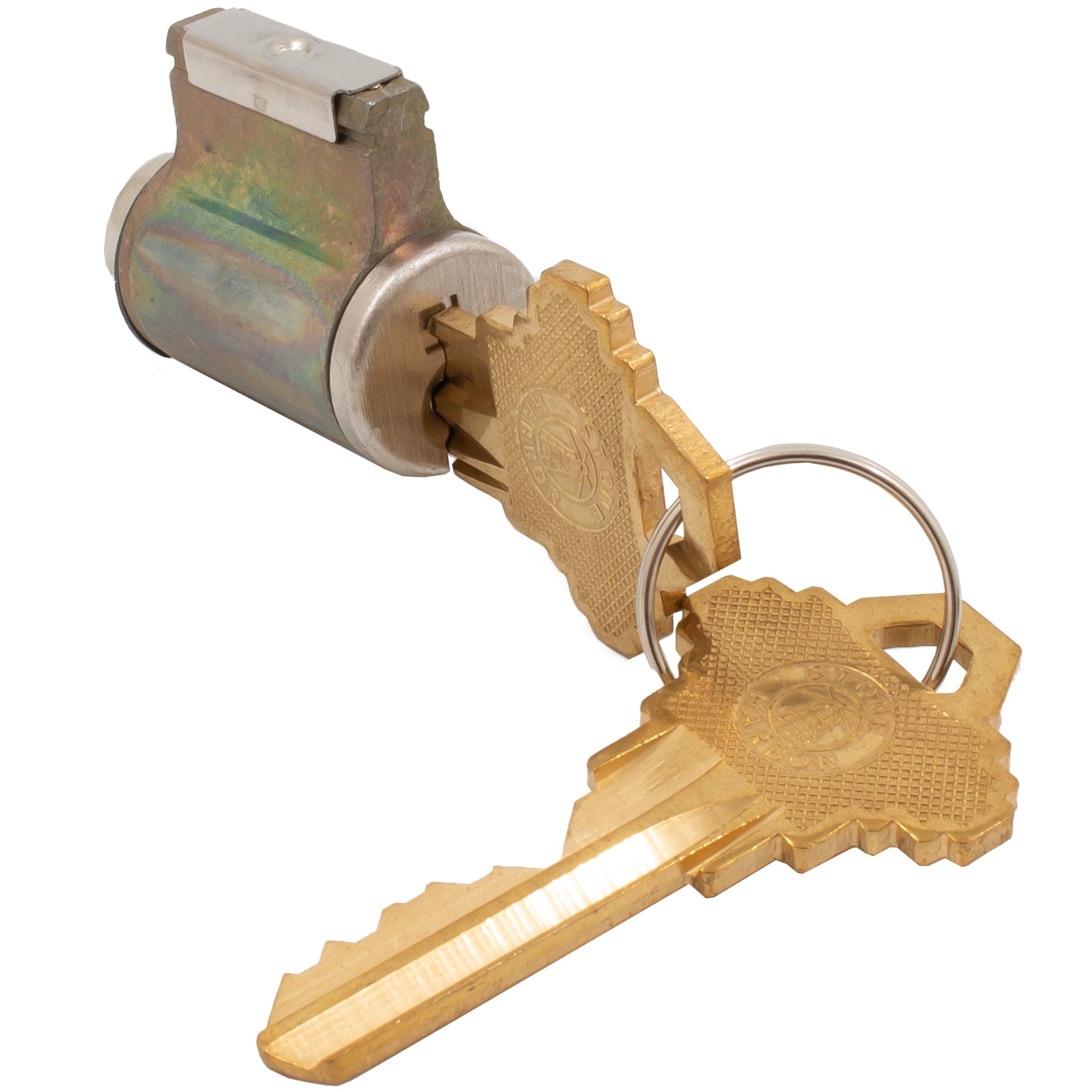 Stone Harbor Hardware Cylinder Assembly for Traditional Levers, SC Keyway, Satin Nickel