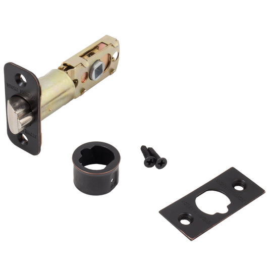 Stone Harbor Hardware Six-Way Adjustable Latch for Contemporary Entry Locks, Vintage Bronze