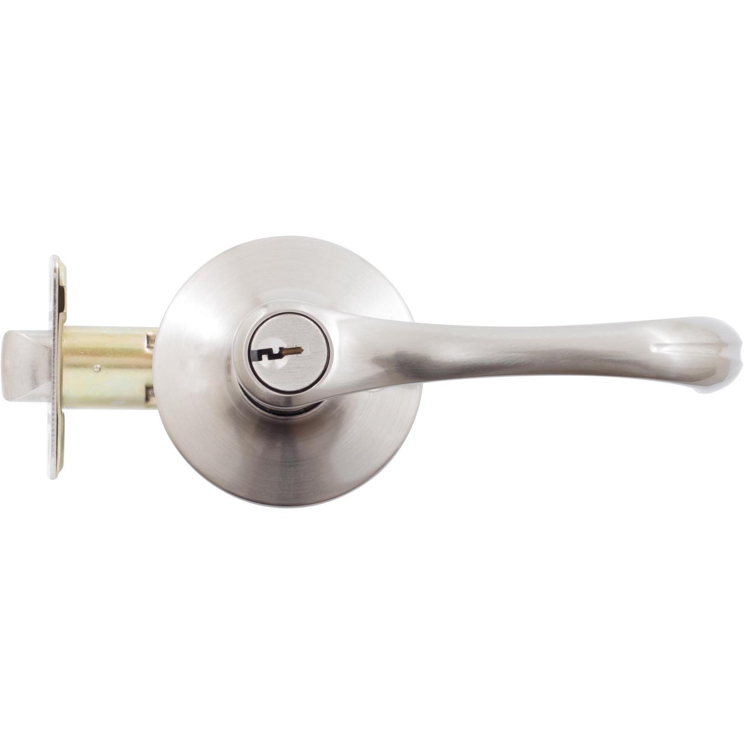Stone Harbor Hardware Memphis Door Lever, Entry Latch, SC Keyway, Satin Nickel