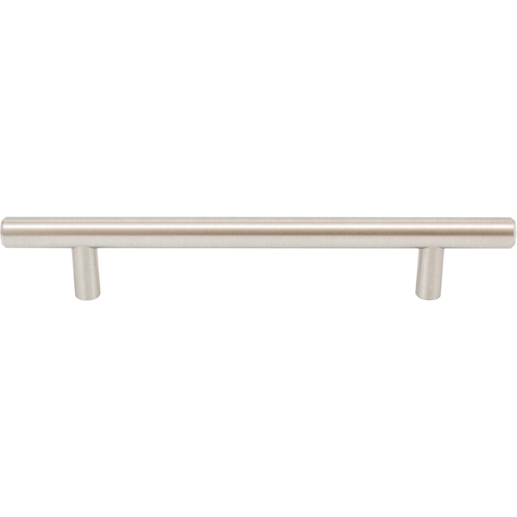 Stone Harbor Hardware Bar Cabinet Pull, 128 Millimeters, 188mm Overall Length, Satin Nickel