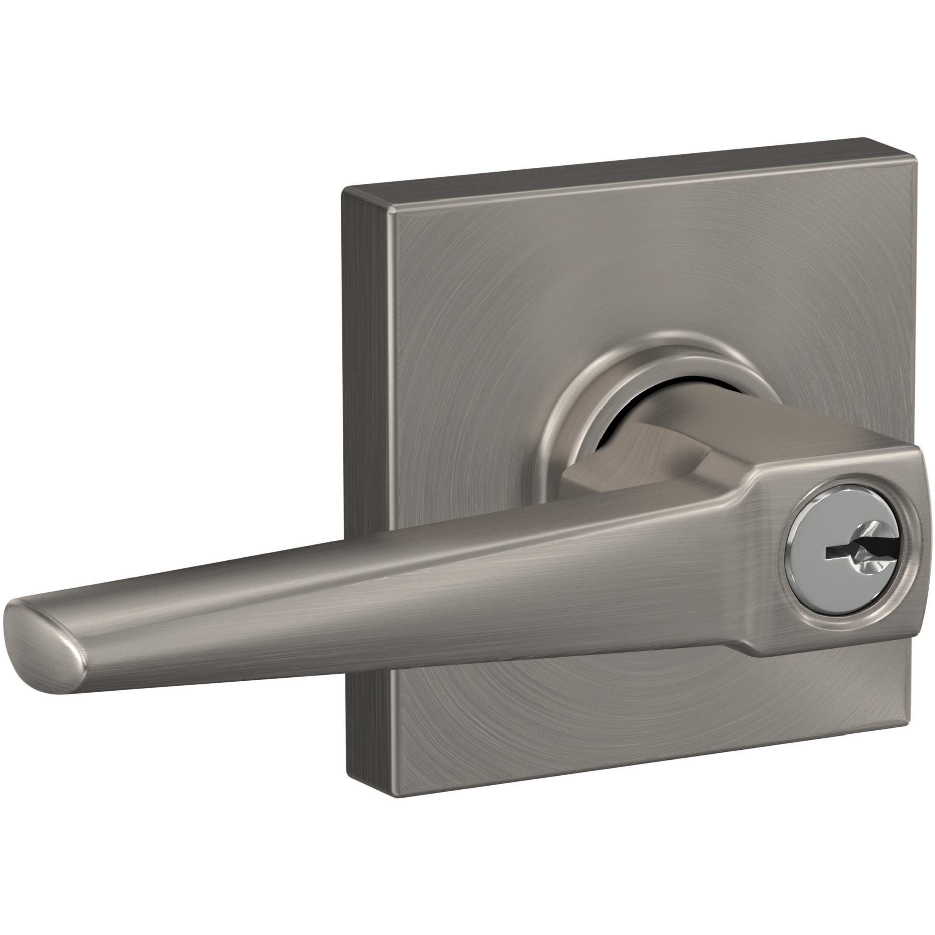 F51AELR619COL 16-211 10-063 K4  Eller / Collins Entry - Satin Nickel