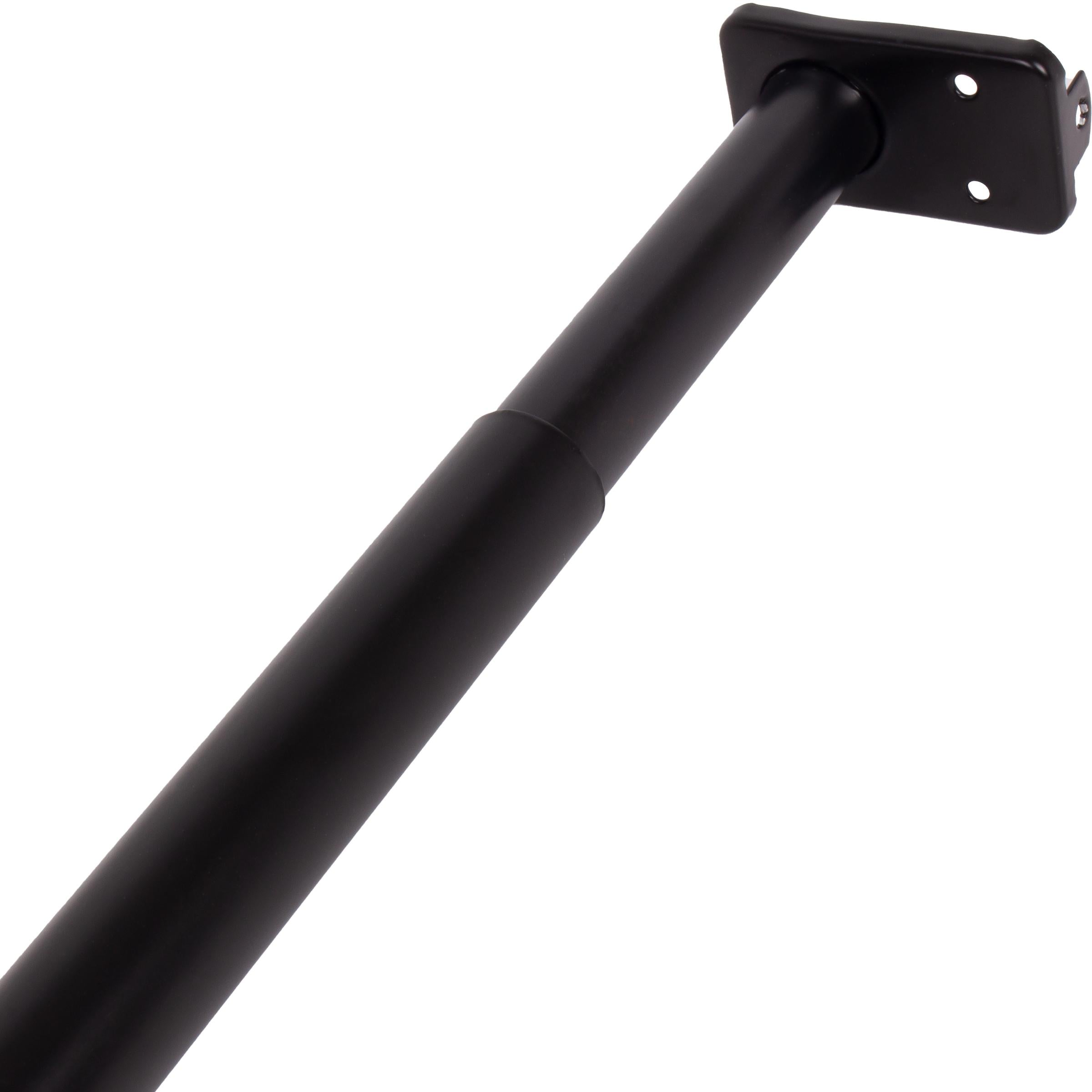 Stone Harbor Hardware Adjustable Closet Rod, Adjusts from 48" to 72", Matte Black