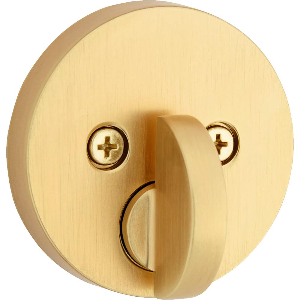 258 RDT 4 SMT 6AL STRKP K3 Uptown 1-Cyl Deadbolt - Satin Brass