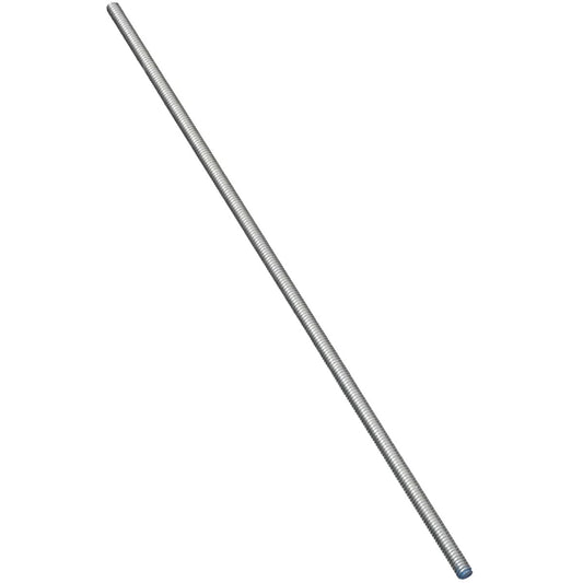 4000BC 1/4" -20 x 12" Steel Threaded Rod - Zinc Plated
