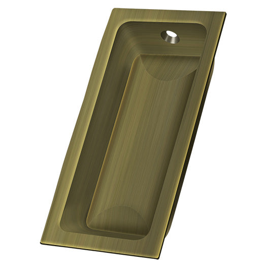 FP227U5 3-5/8" x 1-3/4" x 1/2" Large Flush Pull - Antique Brass