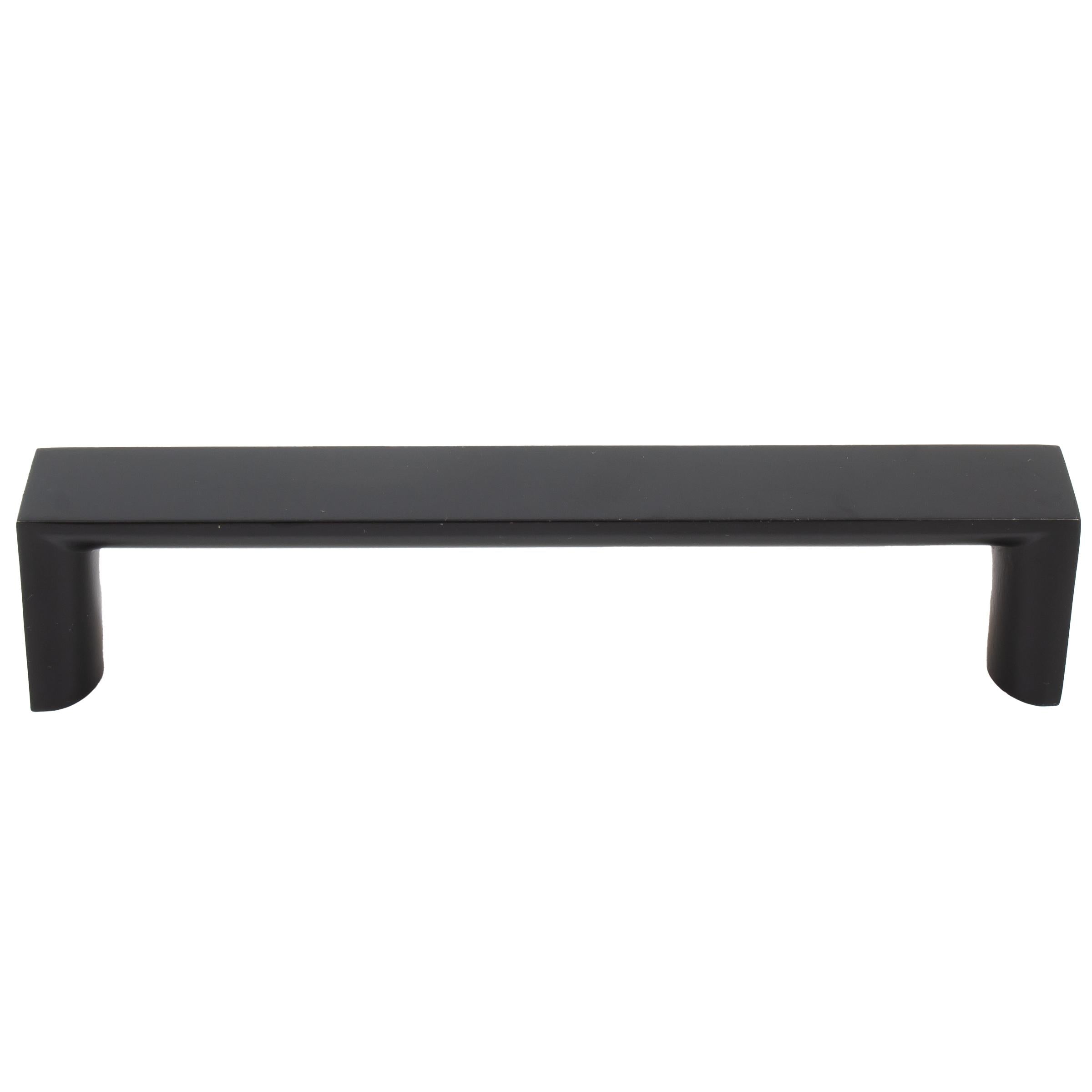 Stone Harbor Hardware Plateau Cabinet Pull, 128 Millimeters, Matte Black